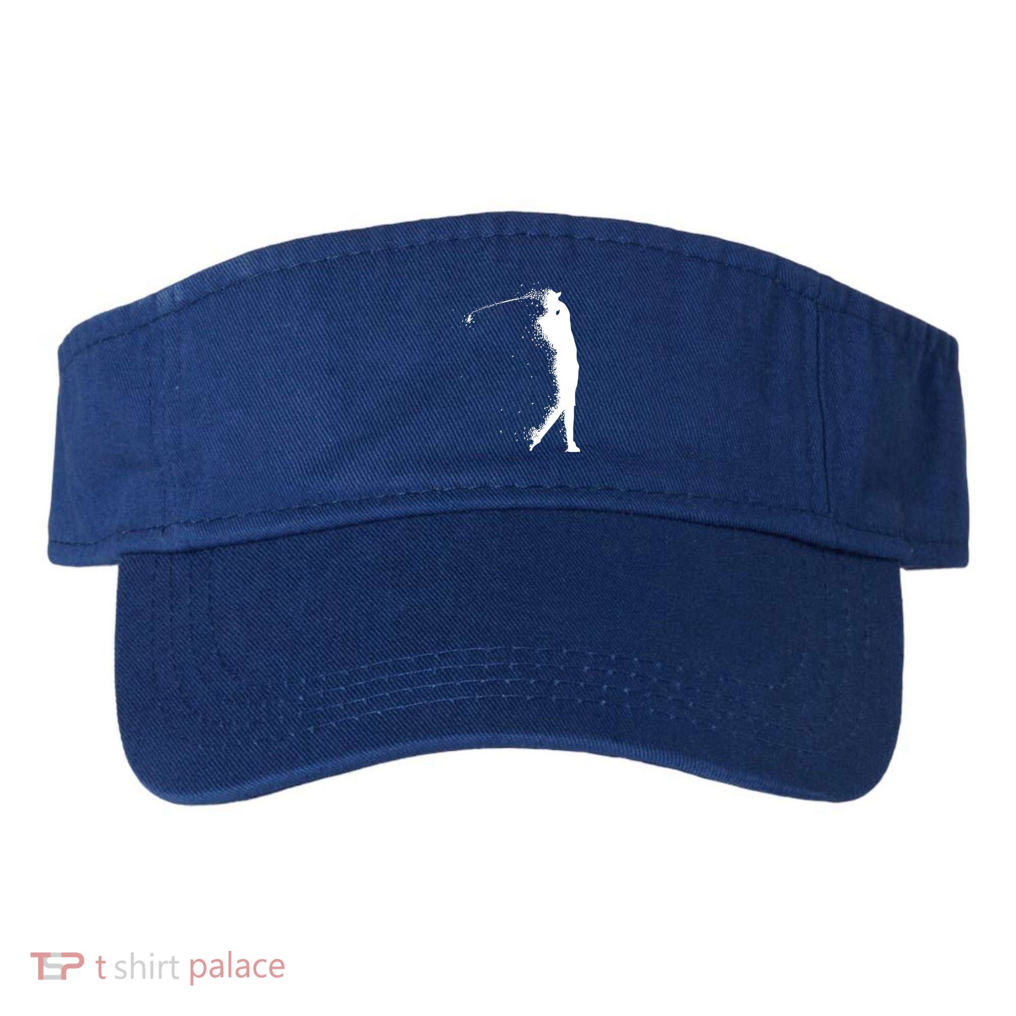 Golf Swing Splatter Golfer Logo Visor