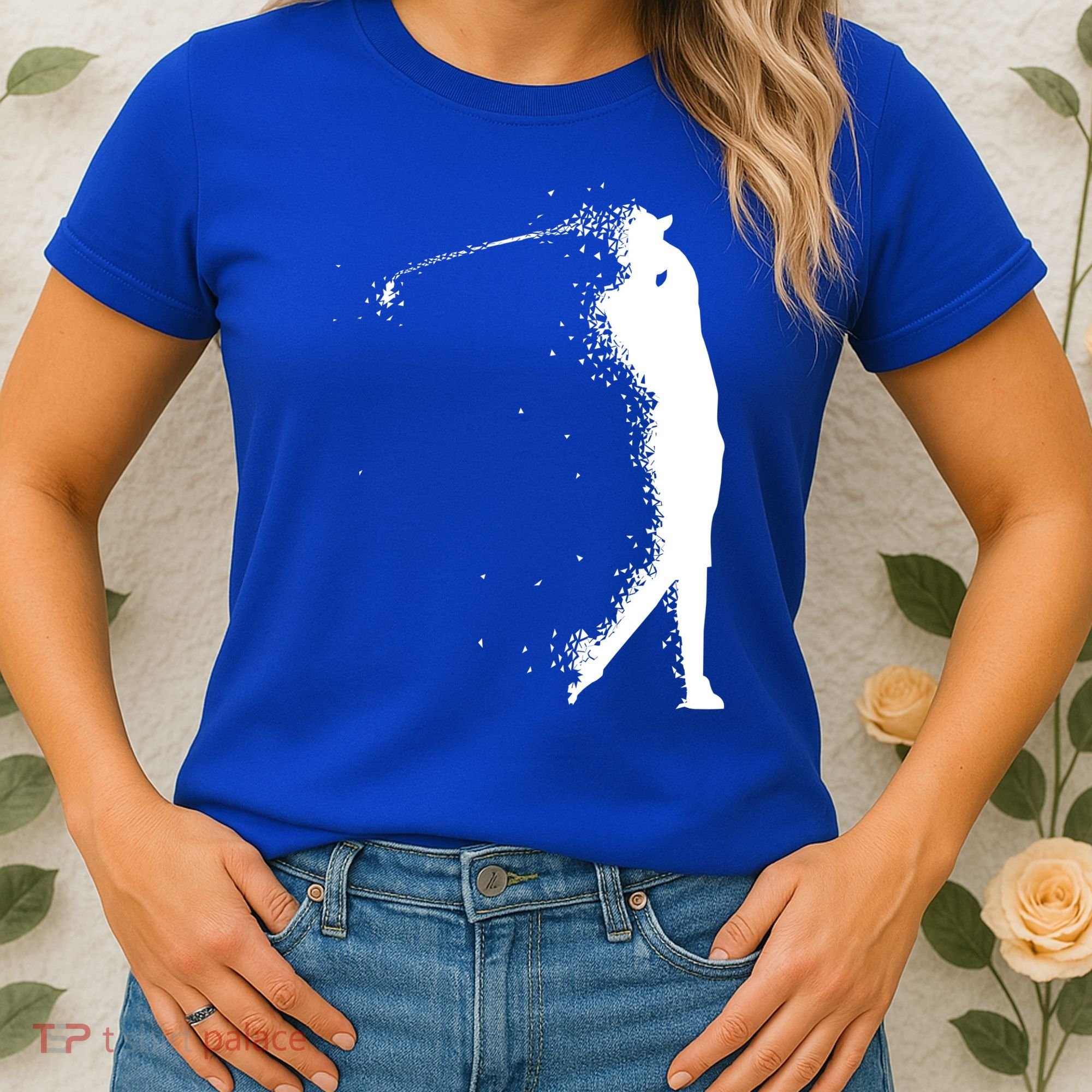 Golf Swing Splatter Golfer Logo Women's T-Shirt