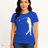 Golf Swing Splatter Golfer Logo Women's T-Shirt thumb 4