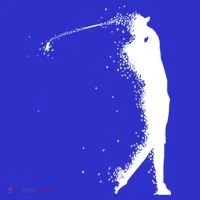 Golf Swing Splatter Golfer Logo Kids Long Sleeve Shirt thumb 2