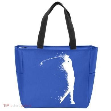 Golf Swing Splatter Golfer Logo Tote Bag