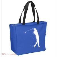 Golf Swing Splatter Golfer Logo Tote Bag thumb 2