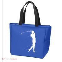 Golf Swing Splatter Golfer Logo Tote Bag thumb 3