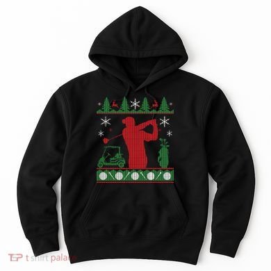 Golf Ugly Christmas Sweater Hoodie