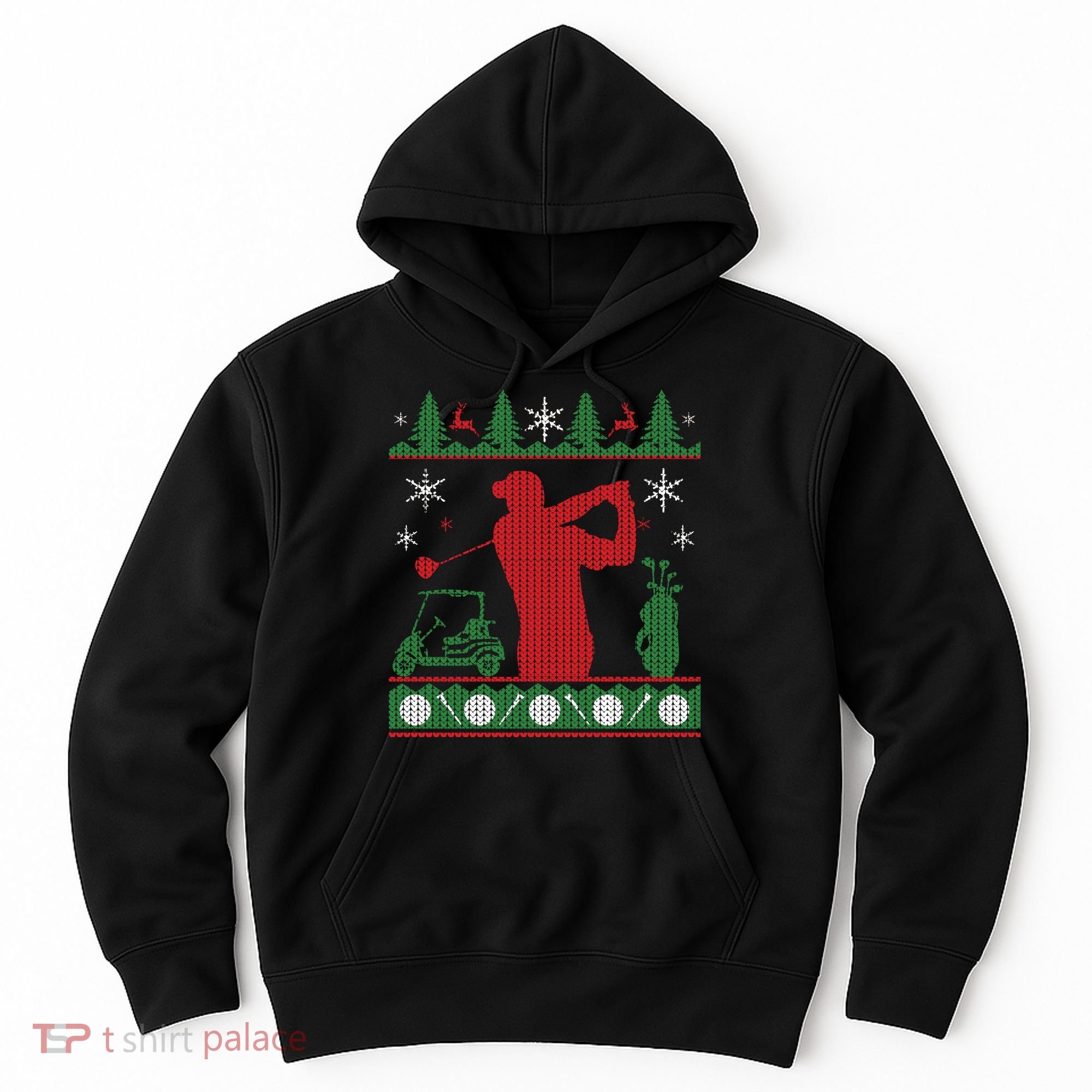 Golf Ugly Christmas Sweater Hoodie
