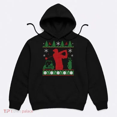 Golf Ugly Christmas Sweater Hoodie