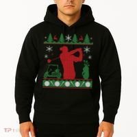 Golf Ugly Christmas Sweater Hoodie thumb 2