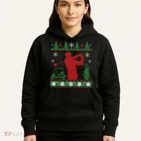 Golf Ugly Christmas Sweater Hoodie thumb 5