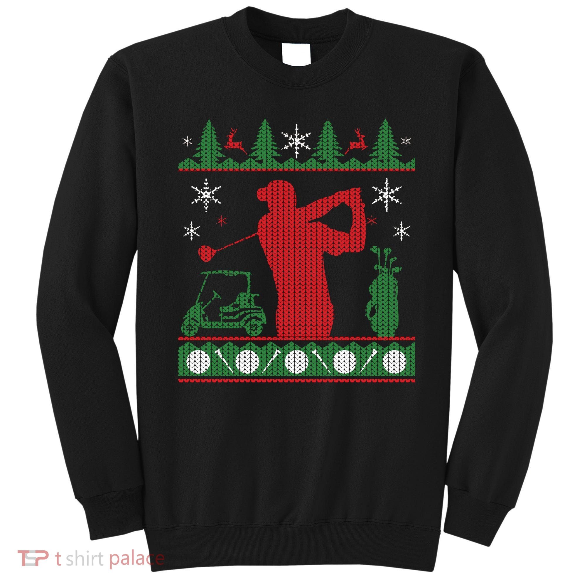 Golf Ugly Christmas Sweater Sweatshirt