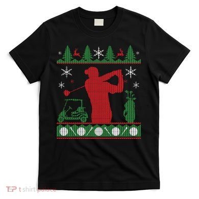 Golf Ugly Christmas Sweater T-Shirt