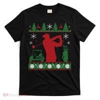 Golf Ugly Christmas Sweater T-Shirt thumb 0
