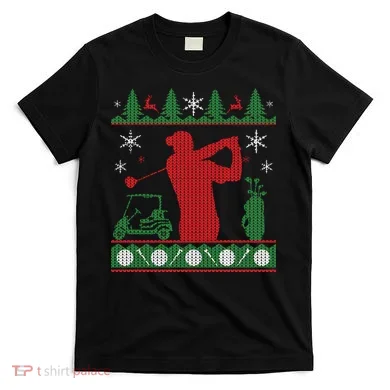 Golf Ugly Christmas Sweater T-Shirt