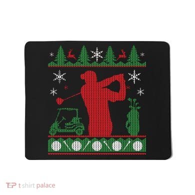 Golf Ugly Christmas Sweater Mousepad