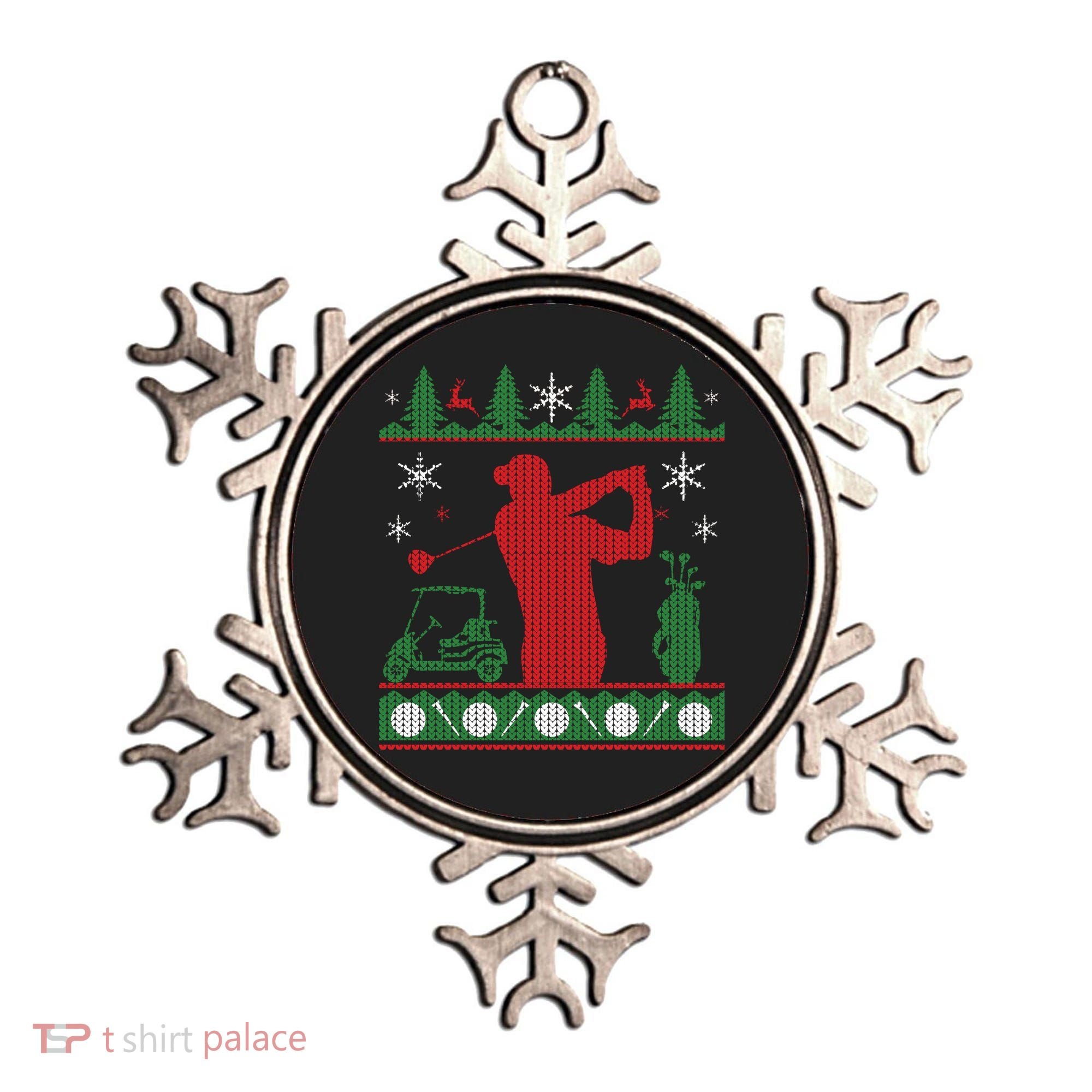 Golf Ugly Christmas Sweater Ornament