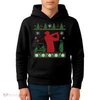 Golf Ugly Christmas Sweater Kids Hoodie thumb 4
