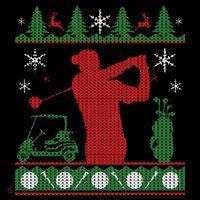 Golf Ugly Christmas Sweater Kids Hoodie thumb 5