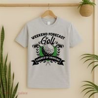 Golf Weekend Forecast Chance of Drinking T-Shirt thumb 2