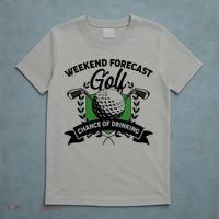 Golf Weekend Forecast Chance of Drinking T-Shirt thumb 5