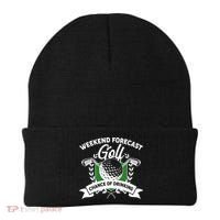 Golf Weekend Forecast Chance of Drinking Beanie thumb 0