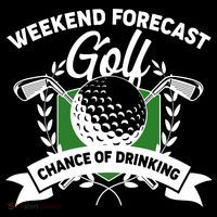 Golf Weekend Forecast Chance of Drinking Ornament thumb 1