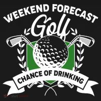 Golf Weekend Forecast Chance of Drinking Tank Top thumb 6