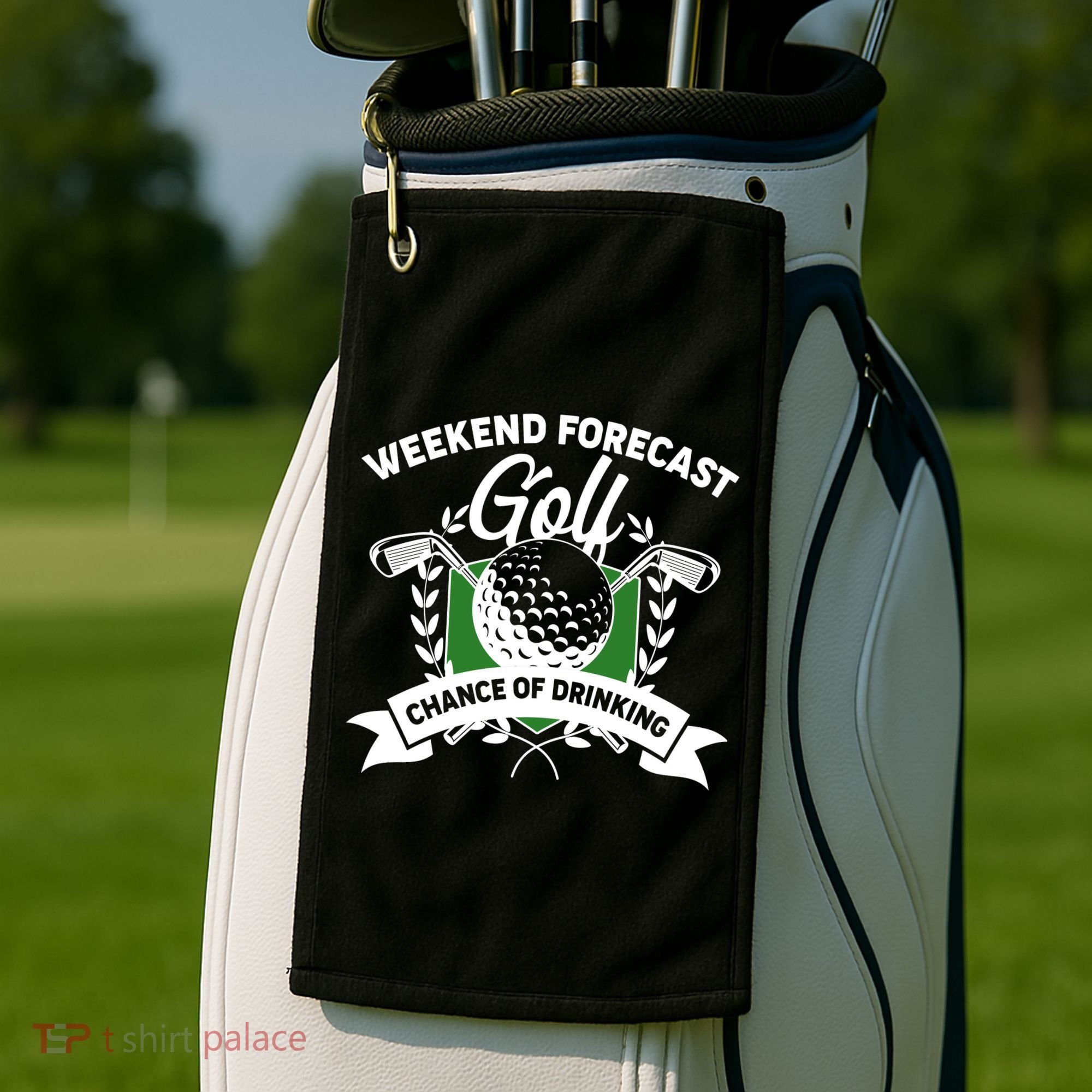 Golf Weekend Forecast Chance of Drinking Golf Towel