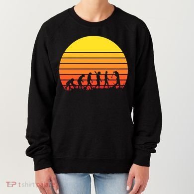 Golfer Evolution Sunset Women's Sweatshirt