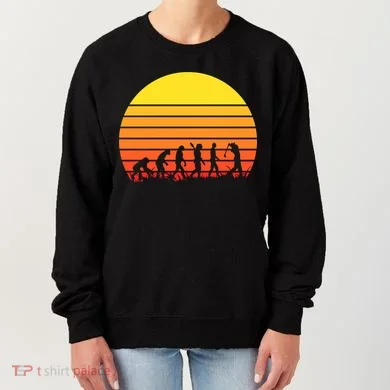 Golfer Evolution Sunset Women's Sweatshirt