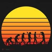 Golfer Evolution Sunset Doggie Tank thumb 4