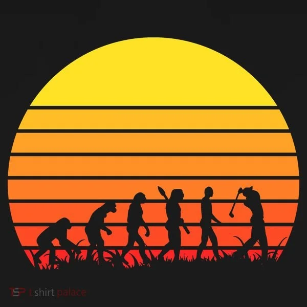 Golfer Evolution Sunset Doggie Tank