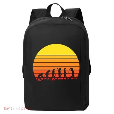 Golfer Evolution Sunset Modern Backpack