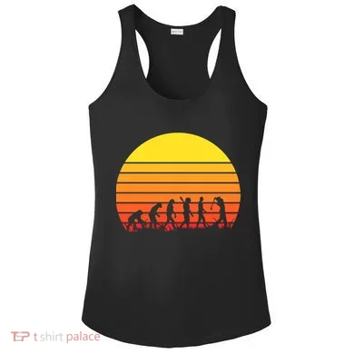 Golfer Evolution Sunset Ladies PosiCharge Competitor Racerback Tank