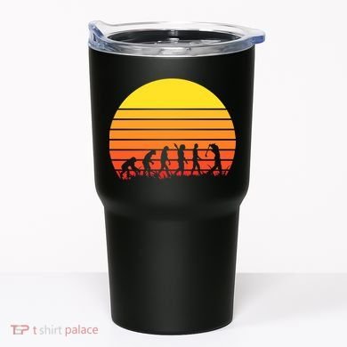 Golfer Evolution Sunset Tumbler