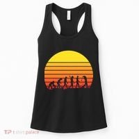 Golfer Evolution Sunset Women's Tank Top thumb 0