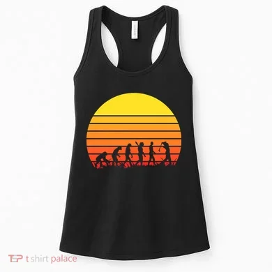 Golfer Evolution Sunset Women's Tank Top