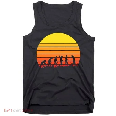 Golfer Evolution Sunset Tank Top