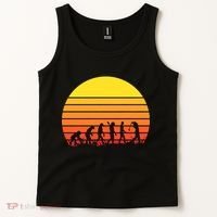 Golfer Evolution Sunset Tank Top thumb 2