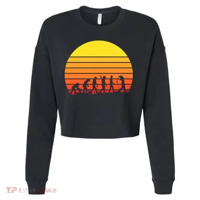 Golfer Evolution Sunset Cropped Pullover Crew