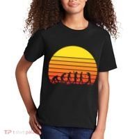 Golfer Evolution Sunset Kids T-Shirt thumb 2