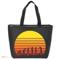 Golfer Evolution Sunset Tote Bag thumb 0