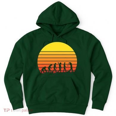Golfer Evolution Sunset Hoodie