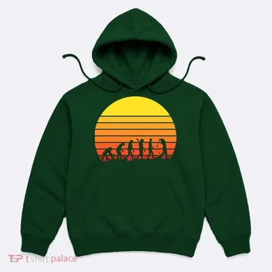 Golfer Evolution Sunset Hoodie
