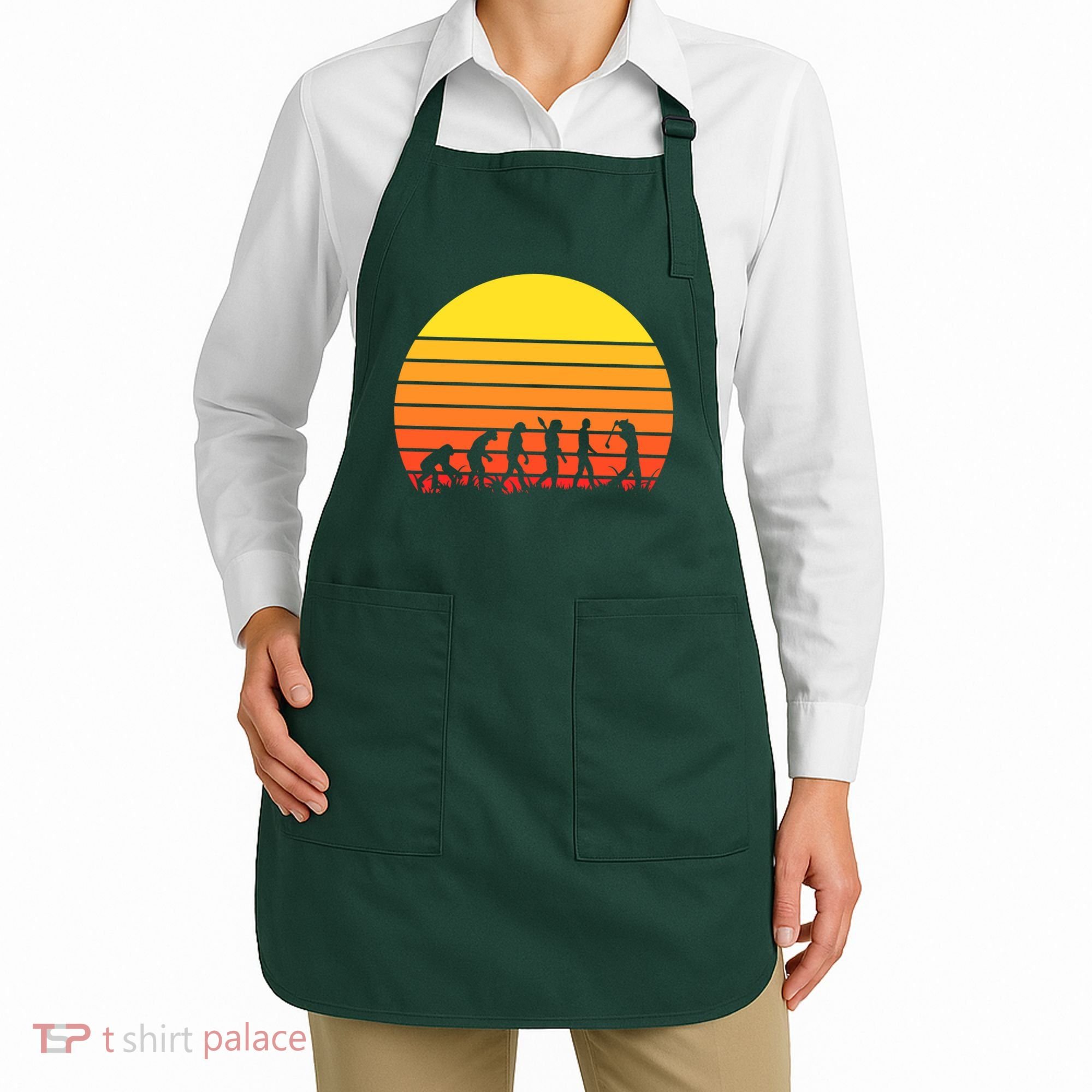 Golfer Evolution Sunset Apron