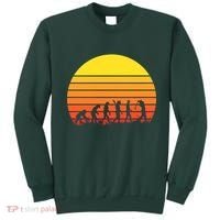 Golfer Evolution Sunset Sweatshirt thumb 0