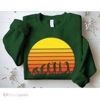 Golfer Evolution Sunset Sweatshirt thumb 2