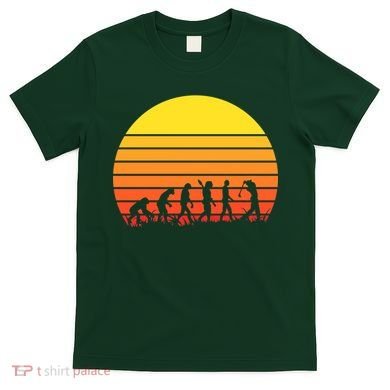 Golfer Evolution Sunset T-Shirt