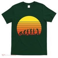 Golfer Evolution Sunset T-Shirt thumb 0