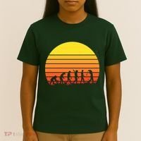 Golfer Evolution Sunset T-Shirt thumb 4