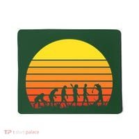 Golfer Evolution Sunset Mousepad thumb 0