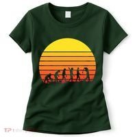 Golfer Evolution Sunset Women's T-Shirt thumb 0